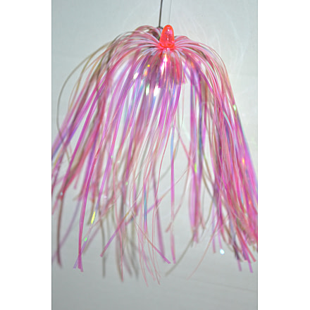 Blue Water Candy Ribbon Fish/Dredge Skirt, 6 1/2in, Pink, 36001