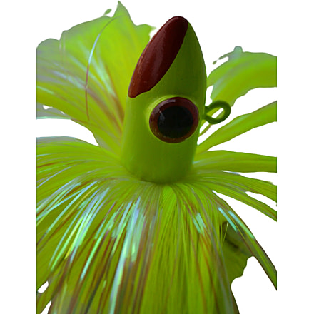 Blue Water Candy Spire Parachute Lure, Chartreuse Skirt/Chartreuse Head, 3oz, 88032