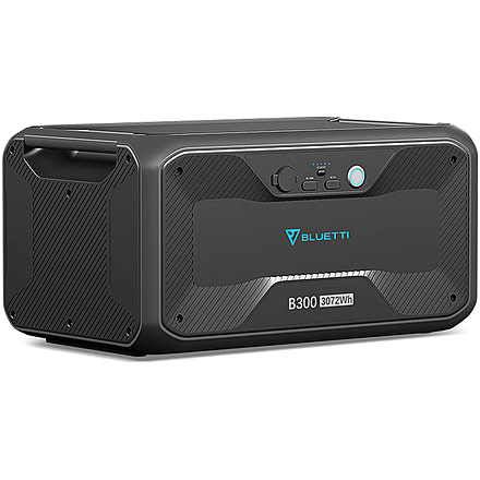 BLUETTI B300 Expansion Battery, 3072Wh, Gray, B300-US-GY-BL-00