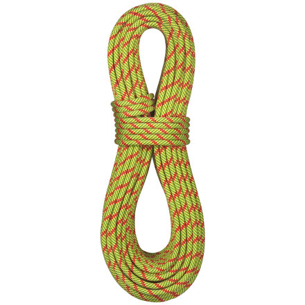 BlueWater Ropes Icon 9.1 mm Climbing Rope-Sprout/Red Orange-Standard-60 m