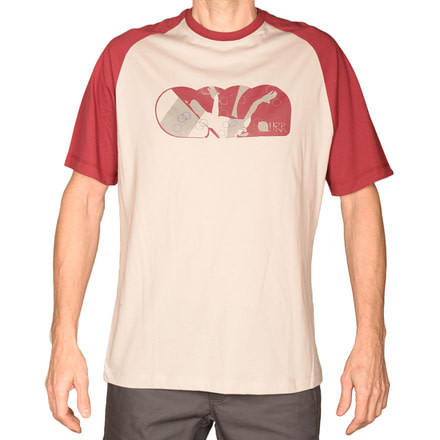 Blurr Mind To Motion Tee - Men's -Stone/Burgundy-Small