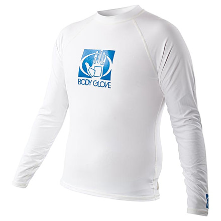 Body Glove Fitted Rashguard M L/a Wht Md 13211-WHT-M