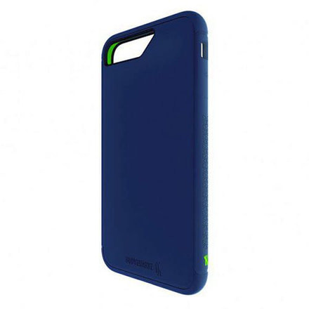 Bodyguardz Unequal iPhone 6 Plus/7 Plus Shock Case, Nvy/Grn, Navy/Green, Tpu/Silicone, 1 Year Mfg Warranty, BG-48305
