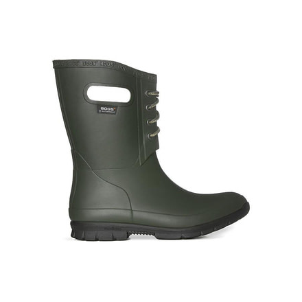 Bogs Amanda Plush Lace - Womens, Dark Green, Medium, 11, 72103-301-M-11