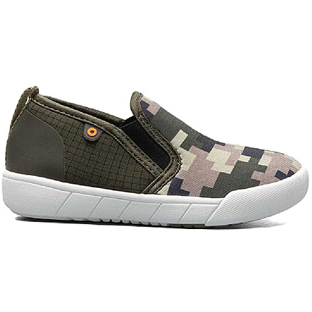 Bogs Kicker Ii Slip On Medium Camo Shoes - Kids, Army Green, 12, 72991K-343-12