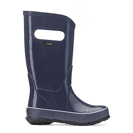 Bogs Kids Solid Color Waterproof Rainboots - Kids, Navy, 1, 71325-410-1
