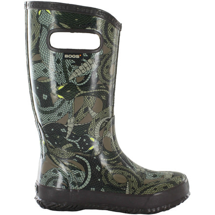 Bogs Rain Boot Rubber Boot - Kids -Olive Brown-10 Kid