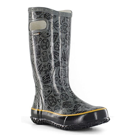 Bogs Rain Pirate Boot,Gray,Size 1 71453-020-1