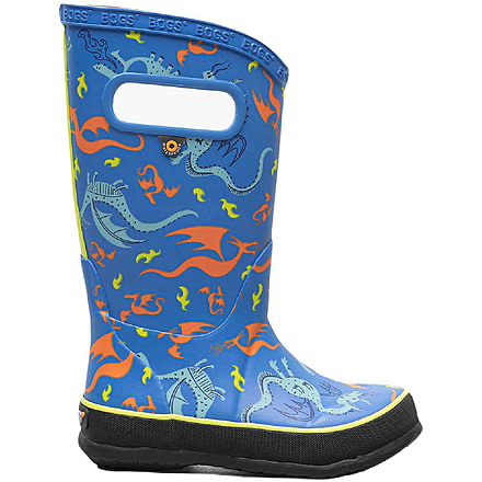 Bogs Rainboot Dragons Shoes - Kids, Blue Multi, 2, 72998-460-2