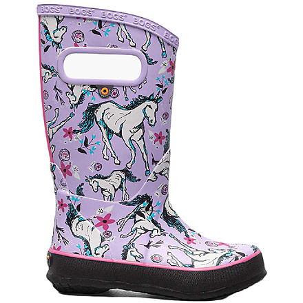 Bogs Rainboot Unicorn Awesome Shoes - Kids, Lavender Multi, 8, 73000-541-8