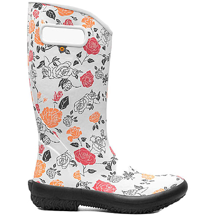 Bogs Rainboot Vintage Rose Shoes - Womens, Ivory Multi, 9, 72979-114-9