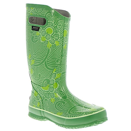 Bogs Womens Batik Rain Boot,Green,Size 9 71713-300-9