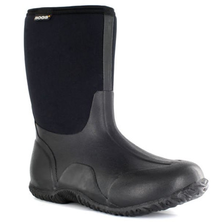 Bogs Womens Classic Mid No Handle Boot,Black,Size 8 61152-001-8