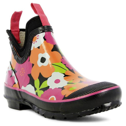 Bogs Womens Harper Spring Flowers Boot,Black Multi,Size 6 71899-009-6