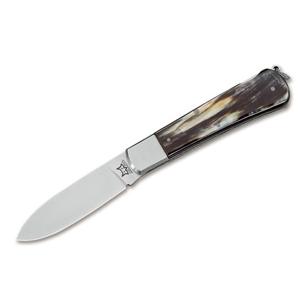 Boker 210Cr Fox Hunting Knife, 3.5in, 12C27, Cow Horn, Brown, 210CR