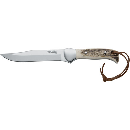 Boker 614Ce Fox Vintage Ltd Stag Fixed Blade Knife, 3.7in, N690, G10, Black, 614CE