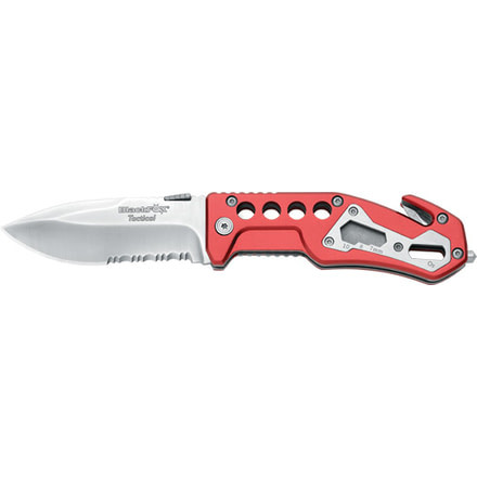 Boker Bf-117 Blackfox Tactical Tool 3.5in Folding Knife, 440A, Red, BF-117