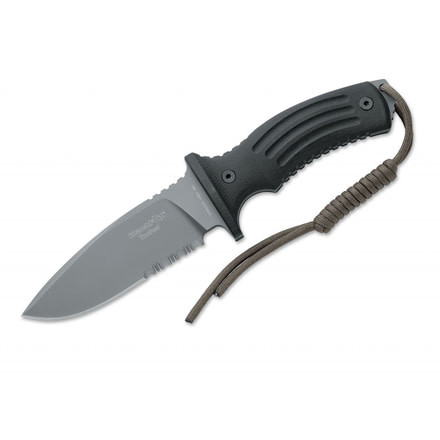 Boker Bf-700B Tactical Outdoor Fixed Blade Knife, 4.9in, 440C, G10, Nylon, Grey, BF-700B