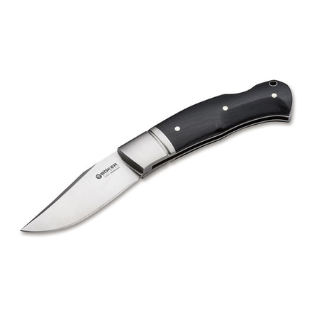 Boker Boxer Micarta Folding Knife, 3in, N690, Micarta, Black, 111028