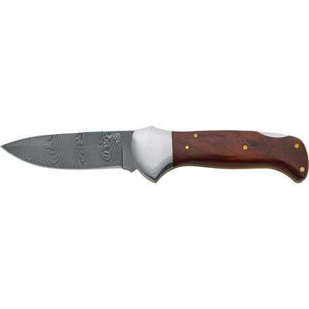 Boker Fox Damascus M/Co Legno Fixed Blade Knife, 3.74in, HRC 56-58, 578D