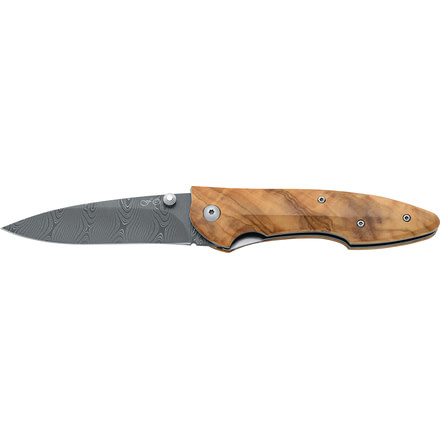 Boker Fox Elishewitz Damasc Folding Knife, 3.1in, Ziricote Wood, N690, 456/2DOL