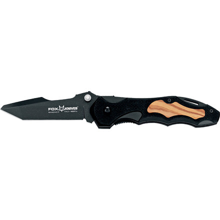 Boker Fox Kiowa Folding Knife, 3.1in, N690, FRN, Black, 476OL