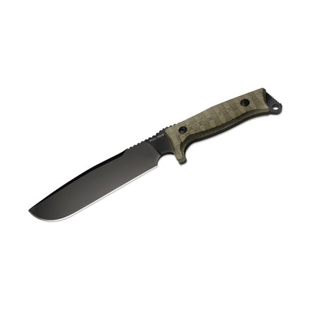 Boker Fx-133Mgt Fox Combat Jungle Fixed Blade Knife, 7.5in, N690, Micarta, Nylon, Green, FX-133MGT