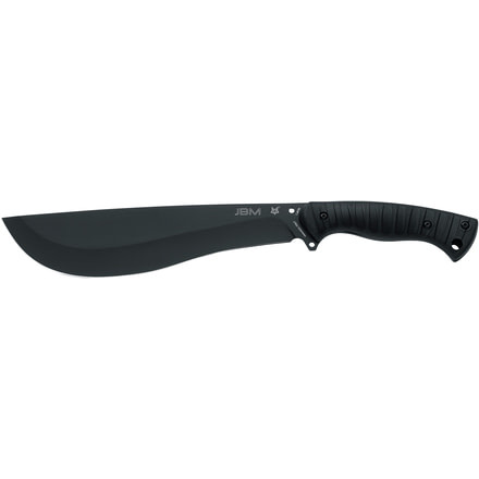 Boker Jungle Bolo Machete Fixed Blade Knife, 10.82in, FRN Nylon, Black, FX-695
