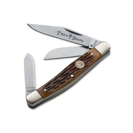 Boker Med Stockmann Jigged Clam Folding Knife 110727C