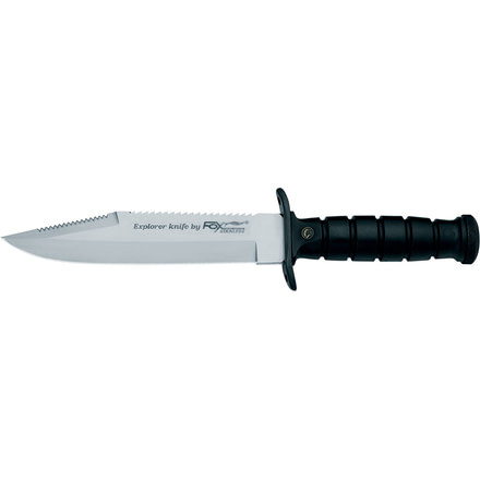 Boker Military Explorer Knife Fixed Blade Knife, 7.28in, 440A, Black, 698