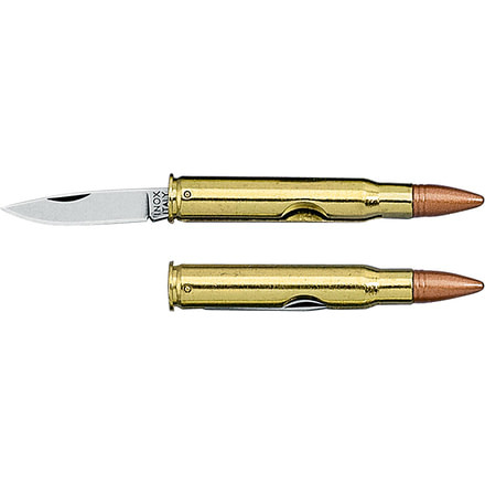 Boker Mini Pallottola 30-06 Fixed Blade Knife, 1.57in, 420C, Green, 202