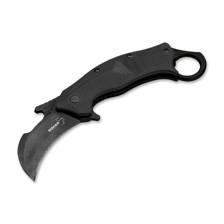 Boker Plus Ocelot Folding Knife, 3.4in, D2, G10, Uncoated, Black, 01BO757