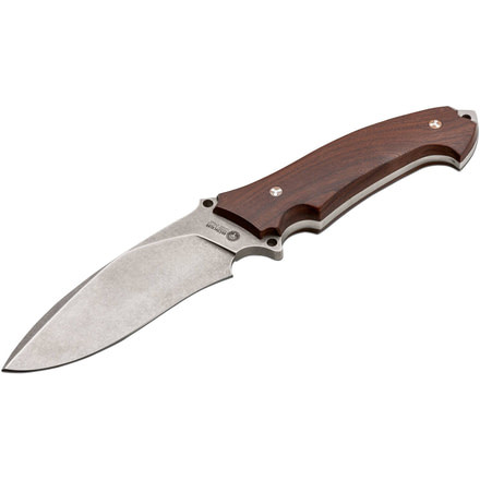 Boker USA Arbolito Buffalo Soul I Fixed Blade Knife,5.63in N695 Steel Blade,Guayacan Ebony Wood Handle 02BA314G