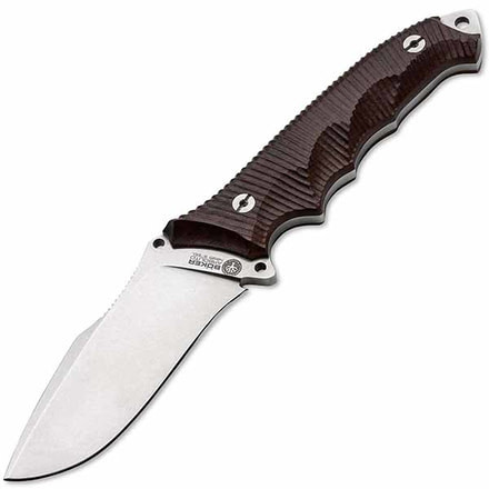 Boker USA Arbolito Buffalo Soul 42 Fixed Blade Knife,4in Bohler N695 Steel,Guayacan Ebony Handle B-02BA316W