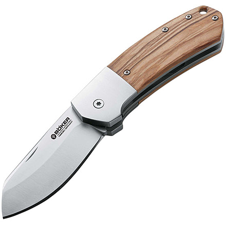 Boker USA Arctos 42, Olive Wood Handle, Plain B-111632