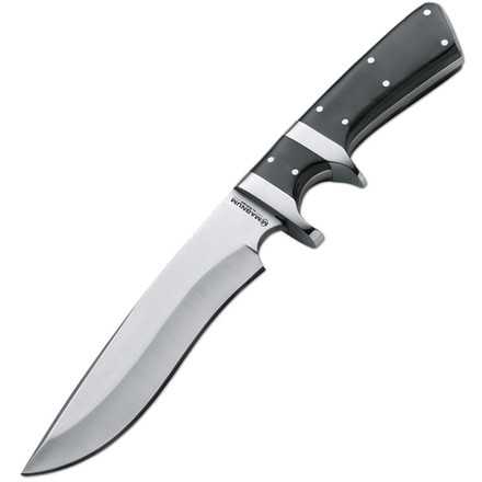Boker USA Back Country Subhilt, Micarta Handle, Plain, Leather Sheath B-02LL316