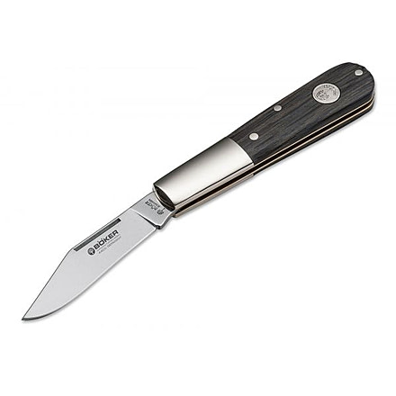 Boker USA Boker Barlow Classic Folding Pocket Knife,2.6in 440C Steel Blade,Bog Oak Wood Brown Handle 100600