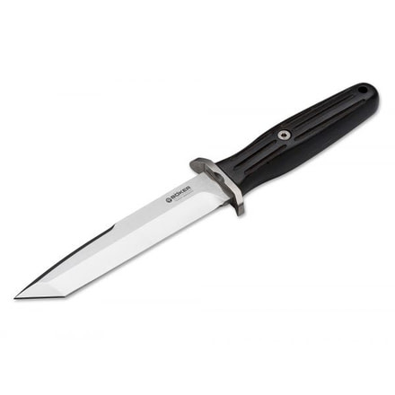 Boker USA Boker Special Run Applegate-Fairbairn Tanto Ebony Fixed Blade Knife,5.9in 154CM Steel Blade,Ebony Brown Handle 120643