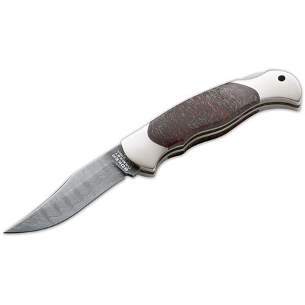 Boker USA Dino Damascus I Folding Knife,3.13in Damascus Steel Blade,Dinosaur Bone/Fossil Handle 112028DAM