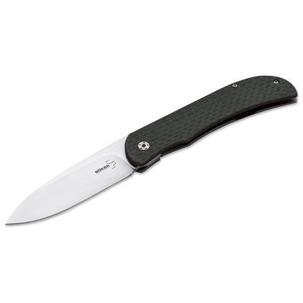 Boker USA Exskelibur I Carbon Folding Blade Knife, 3.5in, CPMS35VM Blade, Carbon Handle, 01BO135