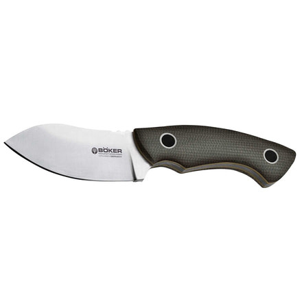 Boker USA Jesper Voxnaes Nessmi Fixed Blade Knife,2.51in CPM S-30V Steel Blade,Black Micarta Handle 120639