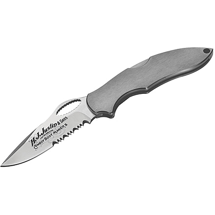 Boker USA Justin Roping Knife, Silver, Small, 01JU091