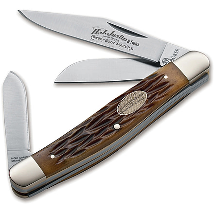 Boker USA Justin TS Stockman Knife, Brown, Small, 110726JU