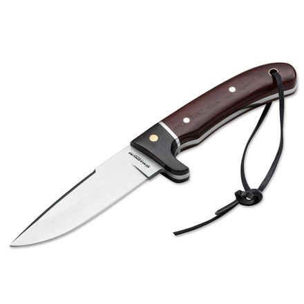 Boker USA Magnum Elk Hunter Special Fixed Blade Knife,4.33in 440A Steel Blade,Rosewood Handle 02GL685