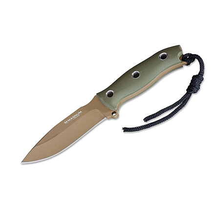 Boker USA Magnum Golf Tango Fixed Blade Knife,4.13in 440A Steel Blade,Sand G10 Handle 02SC647