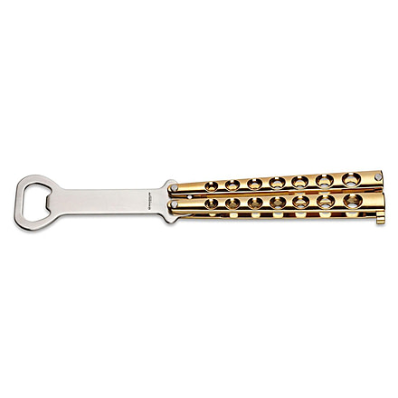 Boker USA Magnum Balisong Gold Bottle Opener 09SC012
