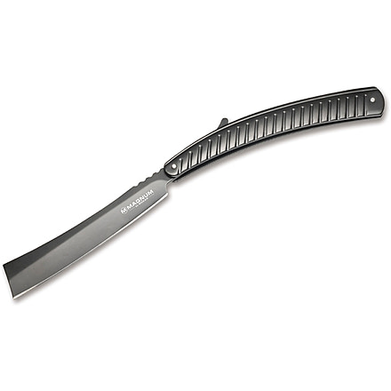 Boker USA Magnum Black Barber Razor Knife, Black, Small, 01MB731