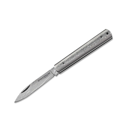 Boker USA Magnum Damascus Slim Folding Knife,2.75in Damascus Steel Blade and Handle 01MB215DAM