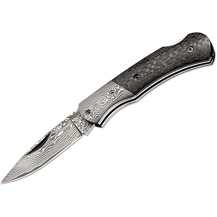 Boker USA Magnum Damascus Dc Knife, Black, Small, 01MB739DAM