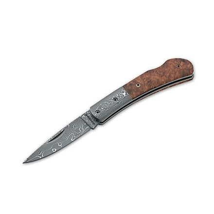 Boker USA Magnum Damascus Quincewood Folding Knife 01MB550DAM